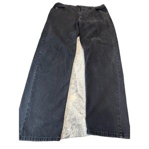Wrangler Men's Black Denim Jeans 38x34 Relaxed Fit
